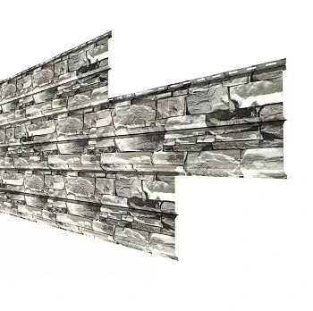 Сайдинг Lбрус-15х240 (ECOSTEEL-01-Белый камень-0.5)