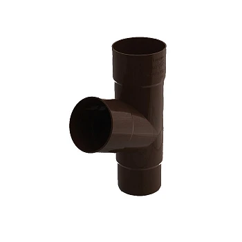 Тройник трубы 110/110/110 мм коричневый /Гамрат/ Тройник трубы 110/110/110 мм коричневый /Гамрат/