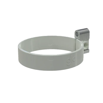 Хомут трубы белый RAL 9010 GLC PVC Хомут трубы белый RAL 9010 GLC PVC