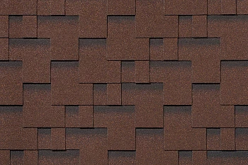 Черепица Roofshield Фемили Лайт Модерн Коричневый с оттенением,3м2