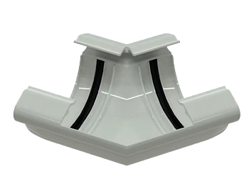 Угол желоба универсальный 135 град RAL 9010 GLC PVC Угол желоба универсальный 135 град RAL 9010 GLC PVC