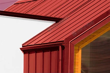 Фальц двойной стоячий RAL3011 глянец NormanMP 0,5мм Фальц двойной стоячий RAL3011 глянец NormanMP 0,5мм