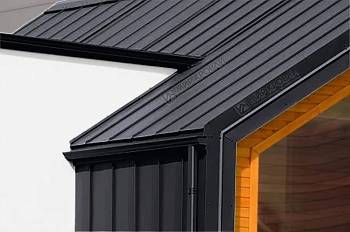 Фальц двойной стоячий  7024 Серый графит матовый Viking 0,45мм Фальц двойной стоячий  7024 Серый графит матовый Viking 0,45мм