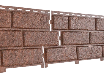 Фасадная панель Стоун-Хаус кирпич красный Ю-Пласт 3025мм*230мм, 0,695м2 