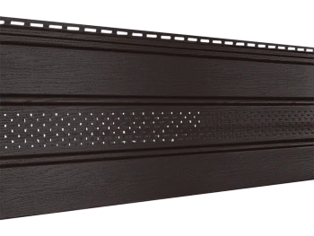 Соффит частично перфорированный коричневый Ю-Пласт 3000мм*300мм, 0,9м2  Соффит частично перфорированный коричневый Ю-Пласт 3000мм*300мм, 0,9м2