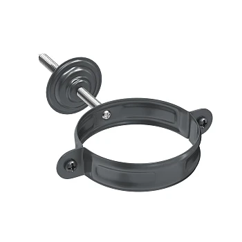 Хомут трубы с комплектом крепления d=90 (RAL7024) PU Matt Хомут трубы с комплектом крепления d=90 (RAL7024) PU Matt