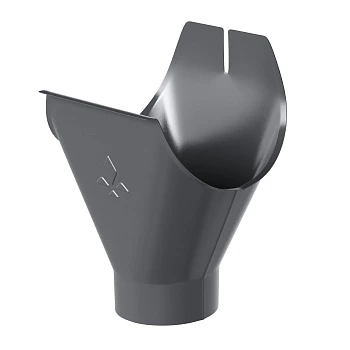 Воронка желоба d=125/90 (RAL7024) PU Matt Aquasystem Воронка желоба d=125/90 (RAL7024) PU Matt Aquasystem