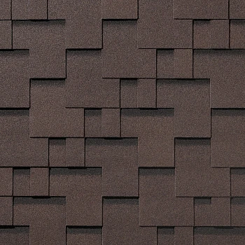 Гибкая черепица Quiet Tile Gallery Каштан 3 кв.м.  Гибкая черепица Quiet Tile Gallery Каштан 3 кв.м.