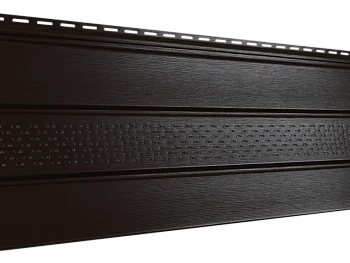 Соффит PRO частично перфорированный коричневый  Ю-Пласт 3000мм*300мм, 0,9м2  Соффит PRO частично перфорированный коричневый  Ю-Пласт 3000мм*300мм, 0,9м2