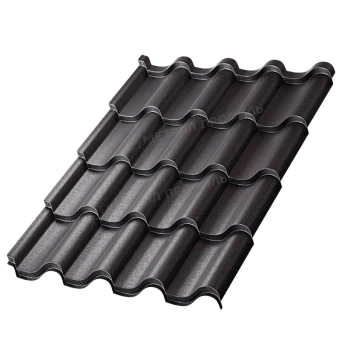 Металлочерепица МП Монтерроса-S (VikingMP E-20-9005-0.5)