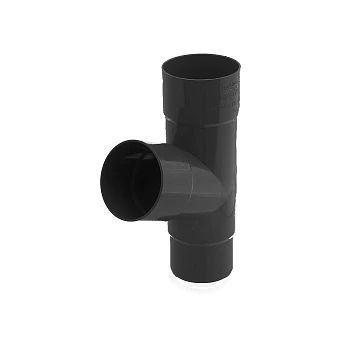 Тройник трубы 110/110/110 мм графитовый /Гамрат/ Тройник трубы 110/110/110 мм графитовый /Гамрат/