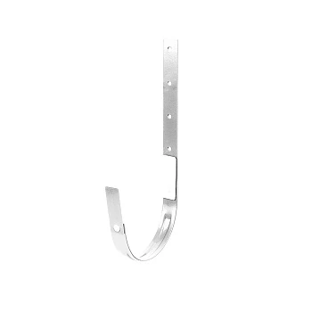 Крюк желоба металлический Гамрат белый  Крюк желоба металлический Гамрат белый