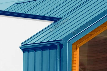 Фальц двойной стоячий RAL 5021 Синяя вода глянец NormanMP 0,5мм Фальц двойной стоячий RAL 5021 Синяя вода глянец NormanMP 0,5мм