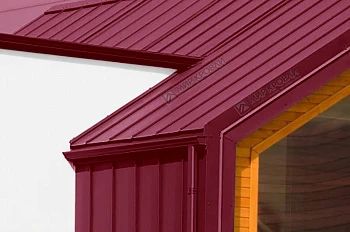 Фальц двойной стоячий RAL 3005 глянец NormanMP 0,5мм Фальц двойной стоячий RAL 3005 глянец NormanMP 0,5мм