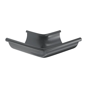 Угол желоба наружный d=125 (RAL7024) PU Matt Угол желоба наружный d=125 (RAL7024) PU Matt