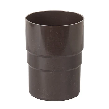 Соединитель трубы 90мм коричневый /Гамрат/ Соединитель трубы 90мм коричневый /Гамрат/