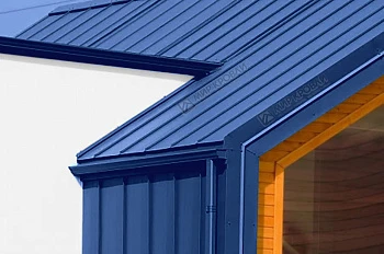 Фальц двойной стоячий RAL 5005 Сигнально синий глянец NormanMP 0,5мм Фальц двойной стоячий RAL 5005 Сигнально синий глянец NormanMP 0,5мм