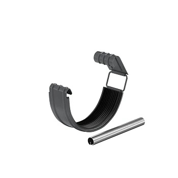 Соединитель желоба в комплекте d=125 (RAL7024) PU Matt  Соединитель желоба в комплекте d=125 (RAL7024) PU Matt